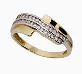 золотое кольцо с цирконом  17015844